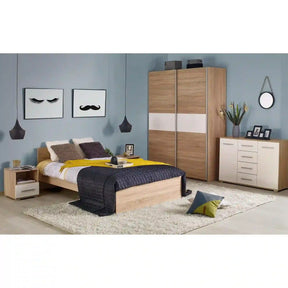 Noptiera HOUSTON OCN-36991, stejar sonoma/alb