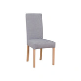 Scaun CAMPEL, gri deschis/stejar sonoma, stofa clasica/lemn, 46x55x96 cm