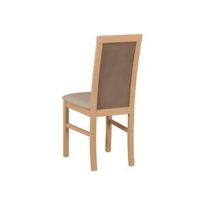 Scaun COMO, grej/stejar sonoma, stofa catifelata/lemn, 43x51x92 cm