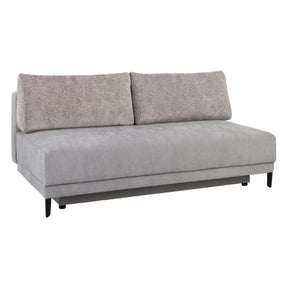 Canapea extensibila SENTILA, stofa catifelata bej - Wind 82, 198x106x91 cm