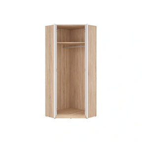 Dulap NEPO PLUS, alb/stejar sonoma, PAL laminat, cu 2 usi, 80x80x197 cm