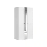 Dulap FLEX, alb, PAL, cu 3 usi, 125x66x240 cm
