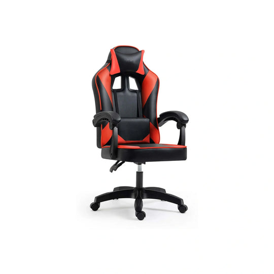 Scaun gaming IMPERIA, negru/rosu, piele ecologica/metal, 64x64x104/116 cm