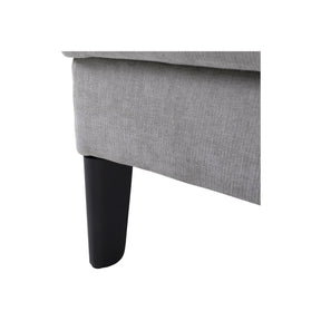 Canapea extensibila SENTILA, stofa catifelata bej - Wind 82, 198x106x91 cm