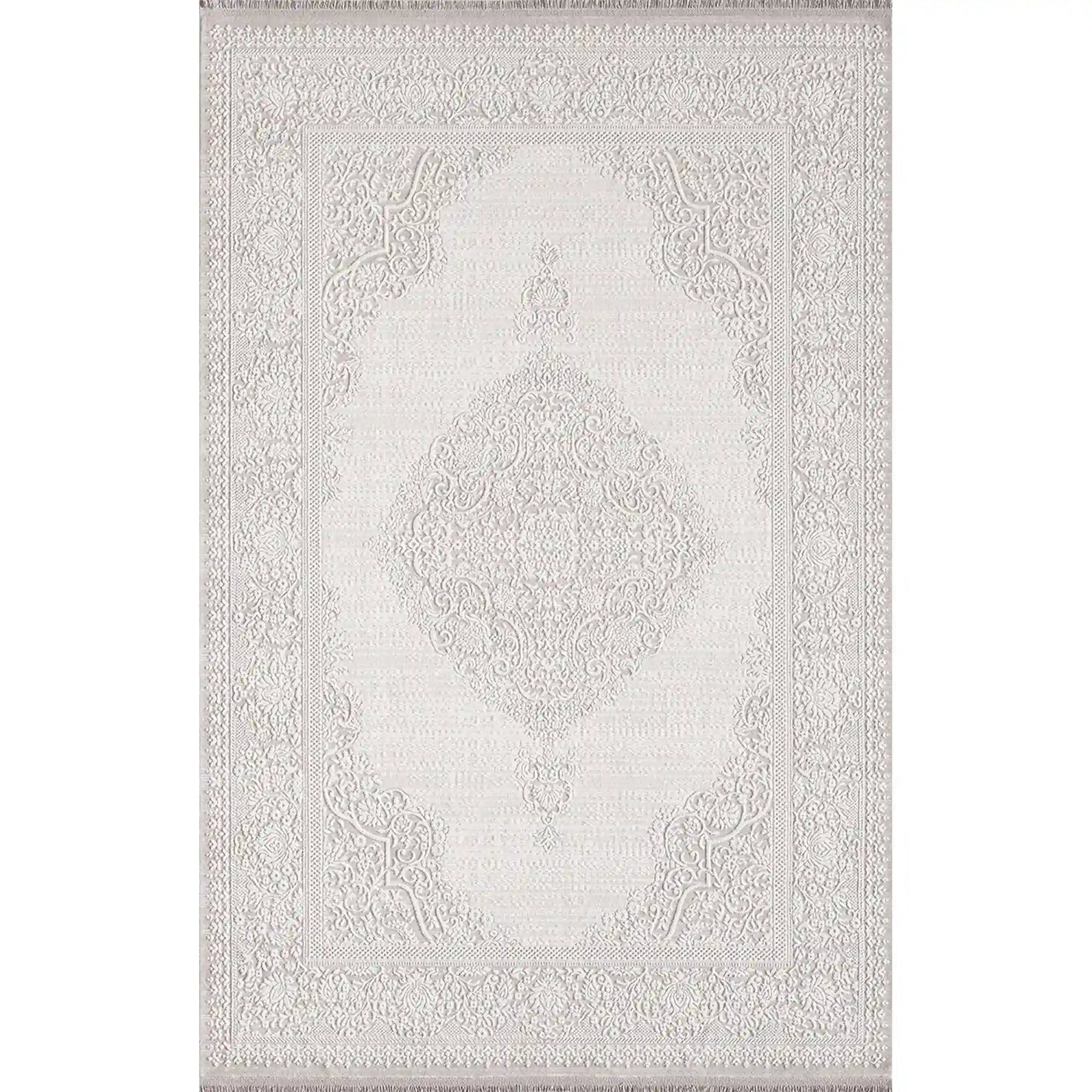 Covor DIOR 02517B, 160x230 cm, forma dreptunghiulara, acril, bej