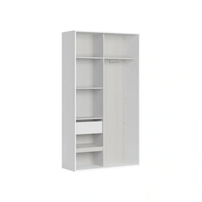 Dulap FLEX, alb, PAL, cu 2 usi, 120x45x218 cm