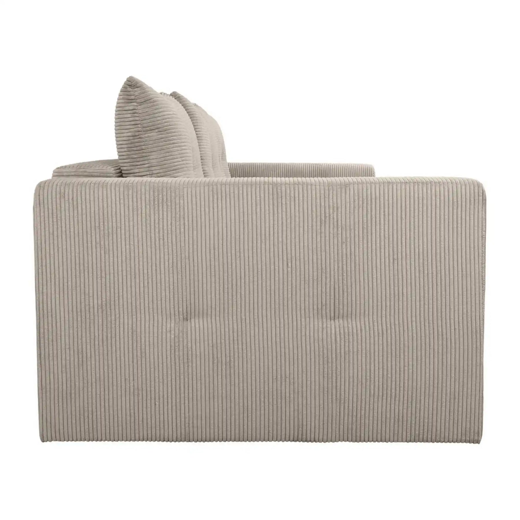 Canapea extensibila ROYAL IV, stofa catifelata bej - Poso 2, 247x116x96 cm
