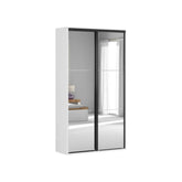 Dulap FLEX, alb, PAL, cu 2 usi, 120x45x218 cm