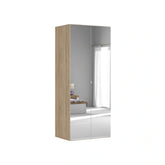 Dulap FLEX, stejar sonoma, PAL, cu 2 usi, 100x66x240 cm