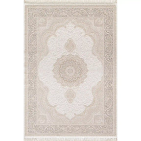 Covor PALACE 05202C, 160x230 cm, forma dreptunghiulara, fibre sintetice, crem/maro deschis
