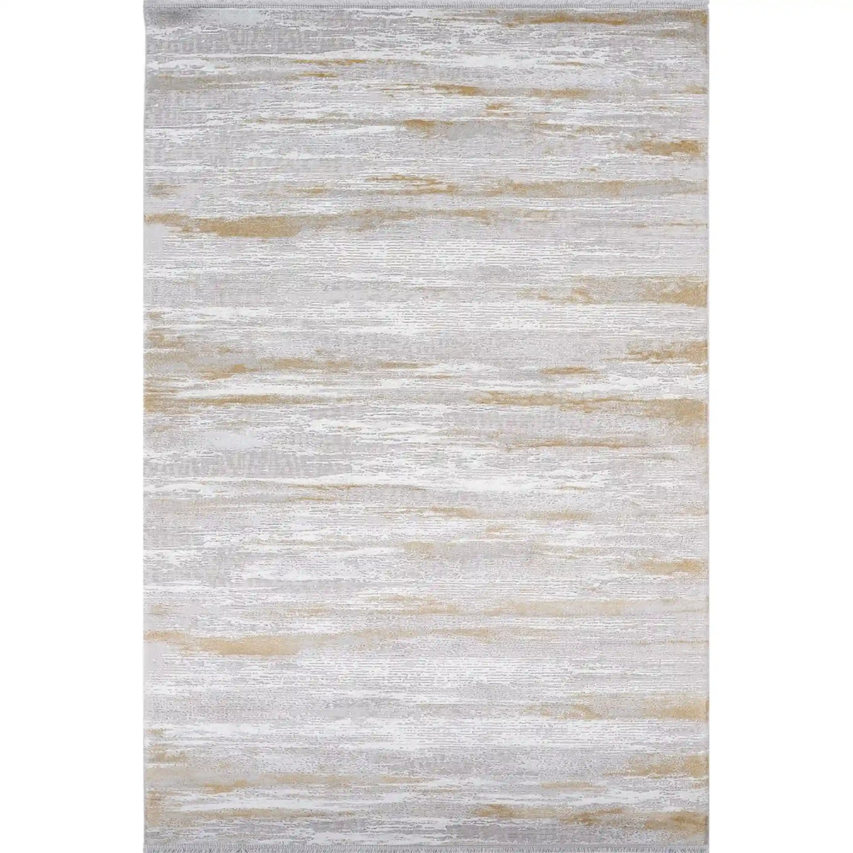 Covor KARIZMA 02828E, 80x150 cm, forma dreptunghiulara, fibre sintetice, auriu/gri