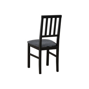 Scaun AREN, gri grafit/negru, stofa clasica/lemn, 43x50x92 cm