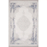 Covor DIOR 02517A, 160x230 cm, forma dreptunghiulara, acril, albastru/crem