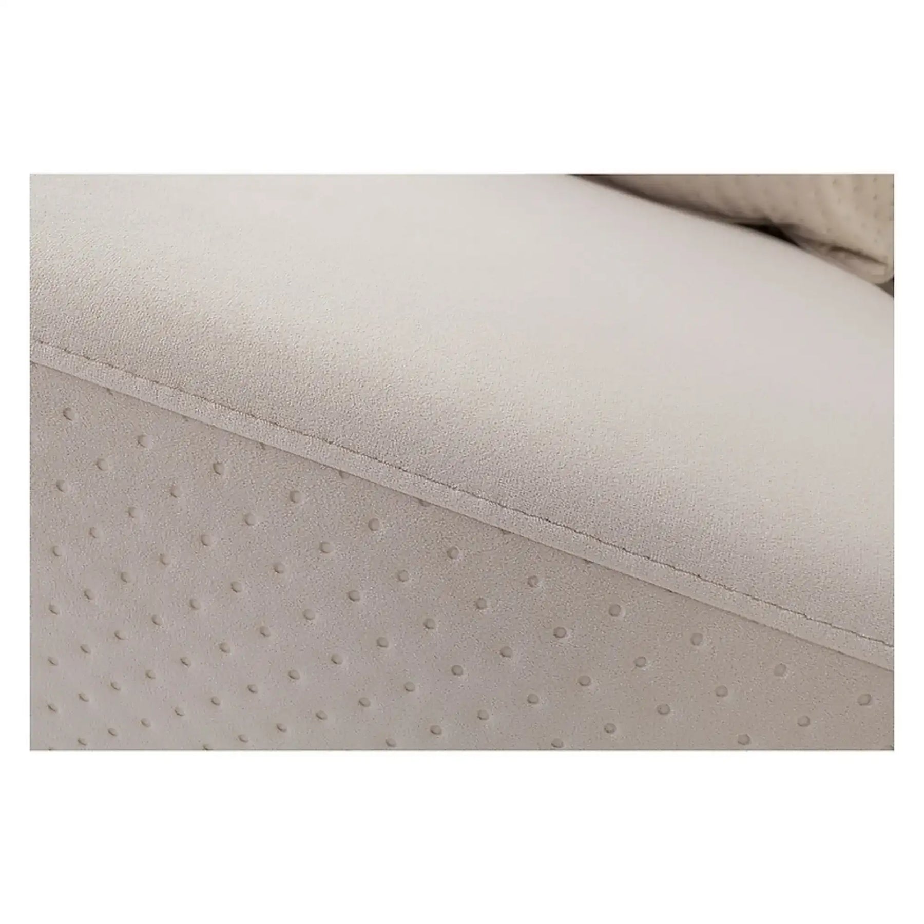 Canapea extensibila AKARO, stofa catifelata bej - Tiffany 02, cu lada depozitare, 227x114x85 cm