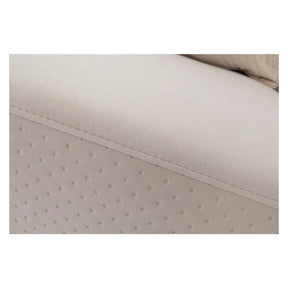 Canapea extensibila AKARO, stofa catifelata bej - Tiffany 02, cu lada depozitare, 227x114x85 cm