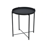 Masuta cafea TIM, negru, metal, 48x48x53 cm