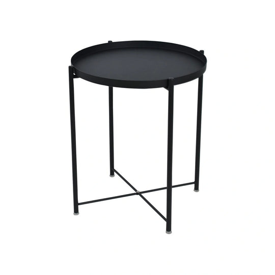 Masuta cafea TIM, negru, metal, 48x48x53 cm