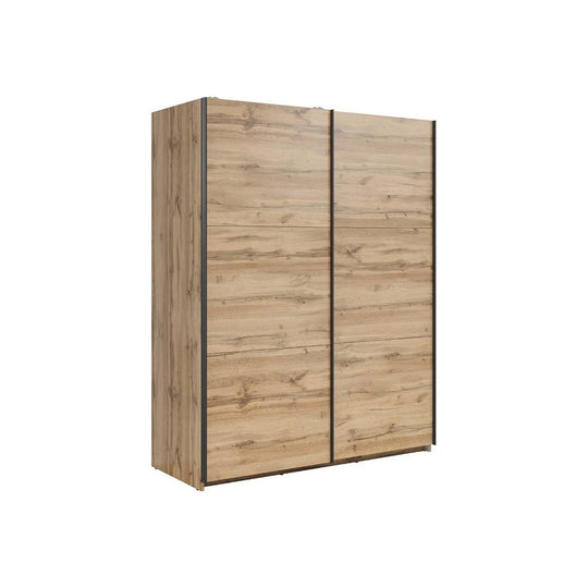 Dulap TETRIX, stejar wotan, PAL, cu 2 usi, 154x60x196 cm