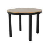 Masa extensibila BERNARDIN, stejar artisan/negru, 100/176x100x76 cm