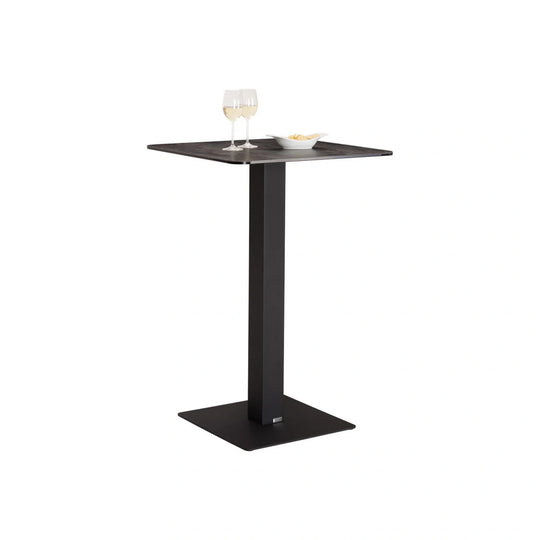 Masa bar SCOTCH, negru, metal, 70x70x105 cm