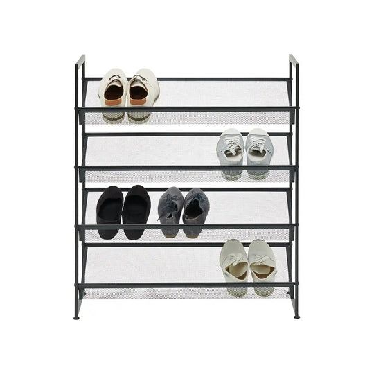 Pantofar MENOLA, negru, metal, 72x30x80 cm