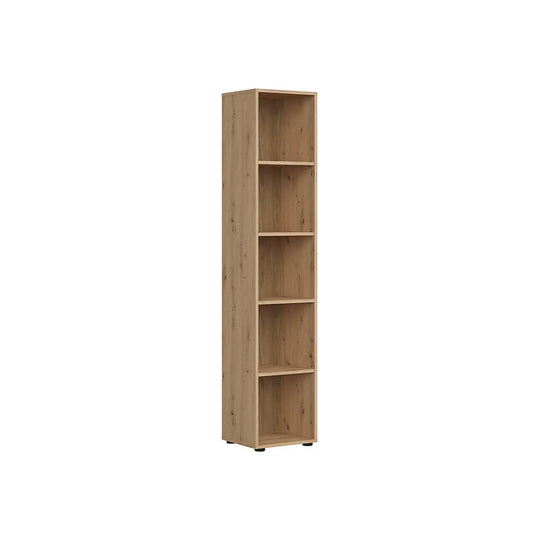 Biblioteca SPACE OFFICE, stejar artisan, PAL laminat, 42x37x203 cm