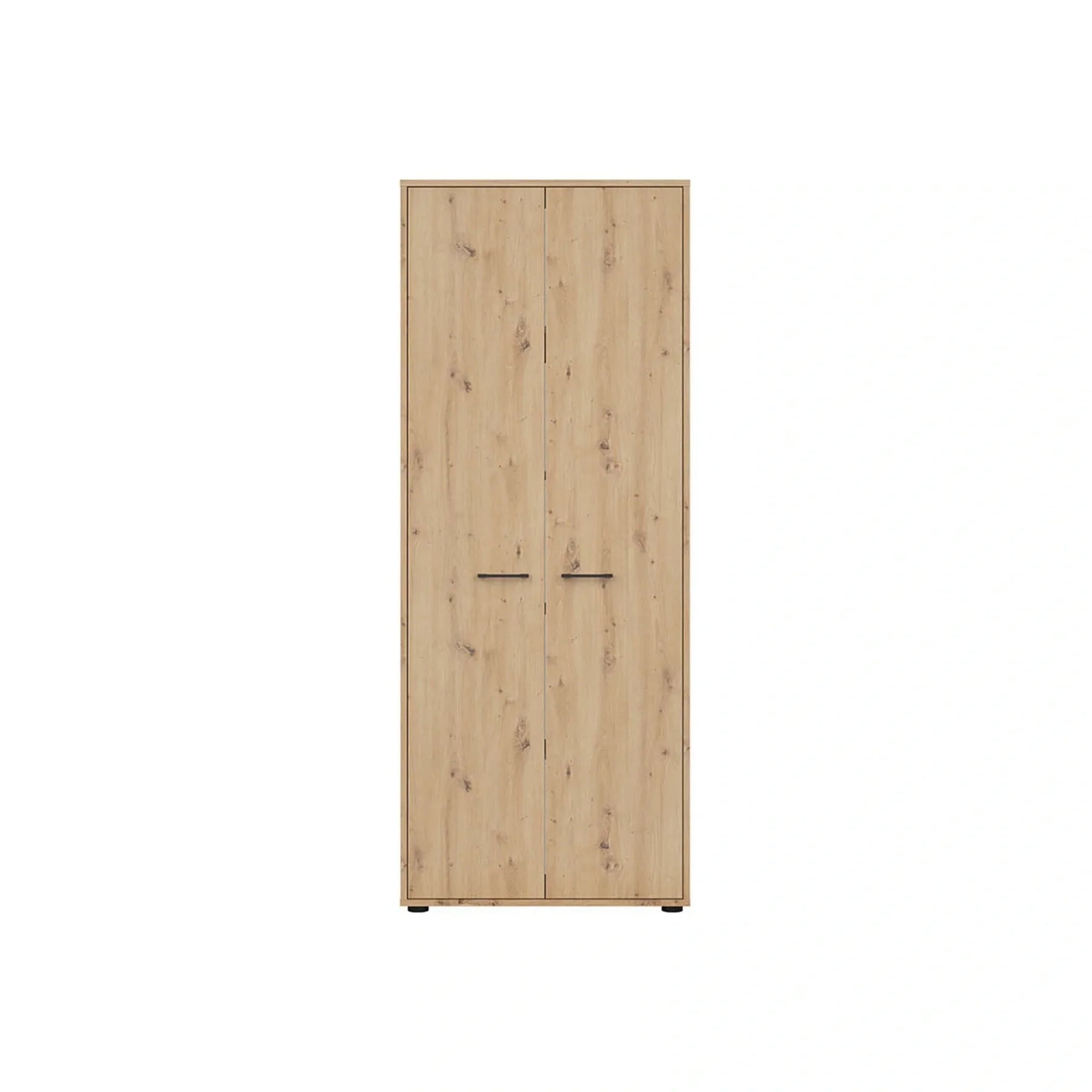 Dulap SPACE OFFICE, stejar artisan, PAL laminat, cu 2 usi, 80x37x203 cm