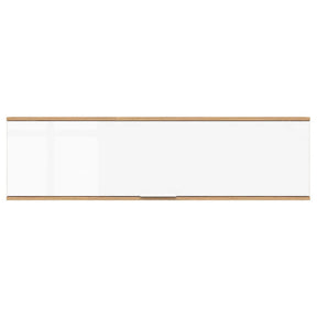 Dulap suspendat ZELE, stejar wotan/alb lucios, PAL laminat, 135x31x37 cm