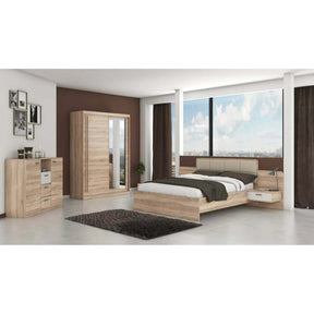 Dulap EFFECT, stejar sonoma, PAL, cu 2 usi, 150x59x215 cm