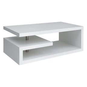 Masuta cafea GLIMP, alb, PAL/metal, 120x60x45 cm