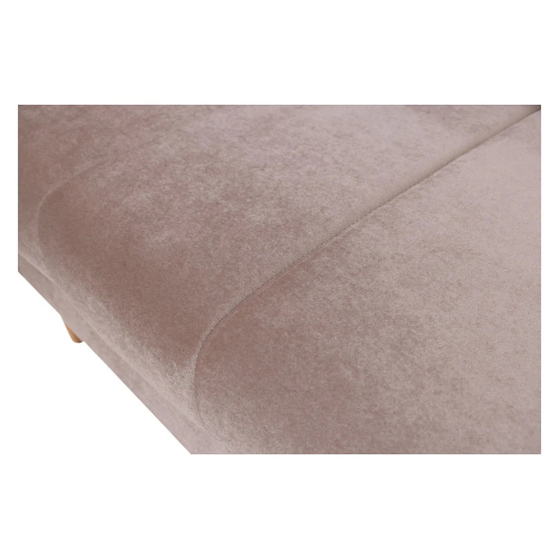 Canapea extensibila LATINA, stofa catifelata bej - Amon 16, 224x95x89 cm