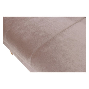 Canapea extensibila LATINA, stofa catifelata bej - Amon 16, 224x95x89 cm