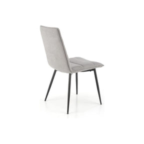 Scaun K493, gri/negru, stofa clasica/metal, 47x60x92 cm