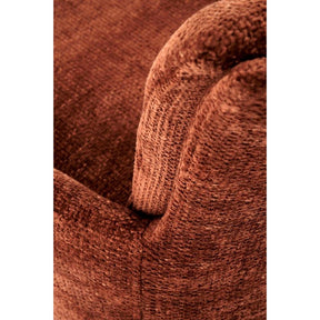Scaun rotativ K540, caramiziu/negru, stofa clasica/metal, 60x63x89 cm