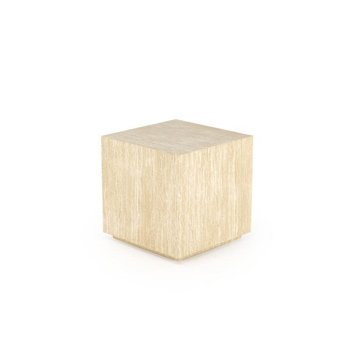 Masuta TRAVERTINO S, bej, 45x45x45 cm