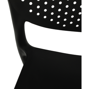 Scaun FEDRA NEW, negru, plastic, 46x53x81.5 cm