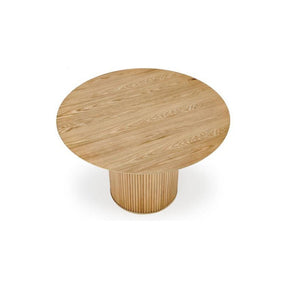 Masa rotunda LOPEZ, stejar natural, 120x78 cm