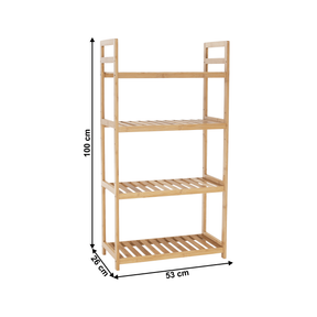 Raft FIORE TIP 2, bambus natural, 53x26x100 cm
