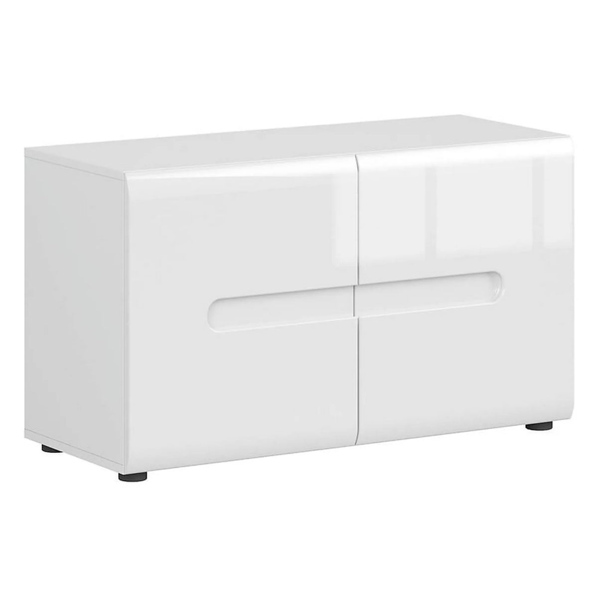 Pantofar AZTECA TRIO, alb/alb lucios, PAL, 90x37x52 cm