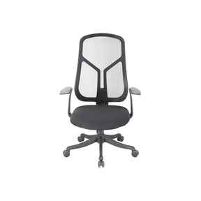 Scaun birou ODO, negru, stofa/plasa, 64x65x107/117 cm