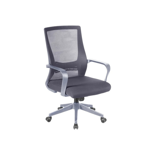 Scaun birou OZI, gri, stofa/plasa, 63x63x99/109 cm