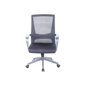 Scaun birou OZI, gri, stofa/plasa, 63x63x99/109 cm