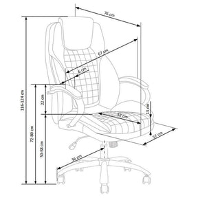 Scaun de birou KING 2, gri, stofa catifelata, mecanism TILT, 67x76x116/124 cm