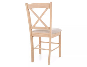 Scaun CD-56, bej deschis/stejar, stofa clasica/lemn, 43x45x85 cm