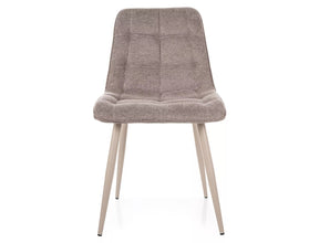 Scaun CHIC, bej - Brego 34, stofa clasica/metal, 50x43x88 cm