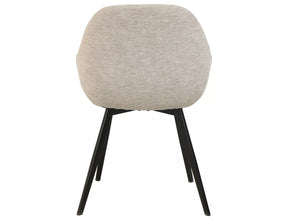 Scaun VINTO, bej deschis - Brego 31, stofa clasica/metal, 57x45x85 cm