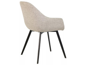 Scaun VINTO, bej deschis - Brego 31, stofa clasica/metal, 57x45x85 cm