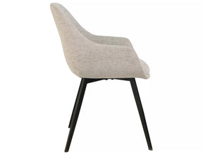 Scaun VINTO, bej deschis - Brego 31, stofa clasica/metal, 57x45x85 cm