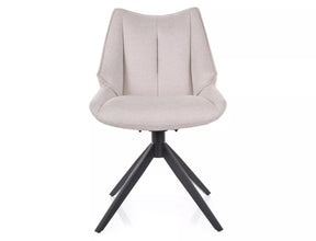 Scaun CODA, bej deschis - Brego 22, stofa clasica/metal, 56x46x91 cm