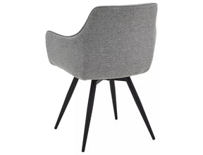 Scaun BALLO, bej deschis/negru, stofa clasica/metal, 56x45x84 cm